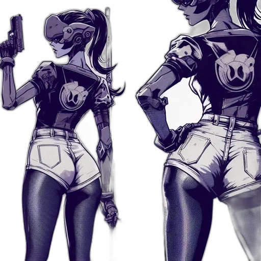 comic book art, concept art, fantasy art, cartoon transparent PNG cut-out