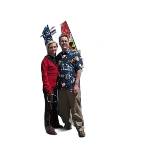 staff, jacket, umbrella, man transparent PNG cut-out