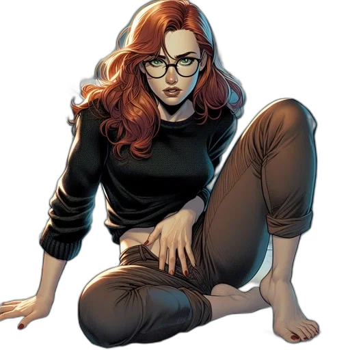comic book art, concept art, cartoon, pixel art transparent PNG cut-out