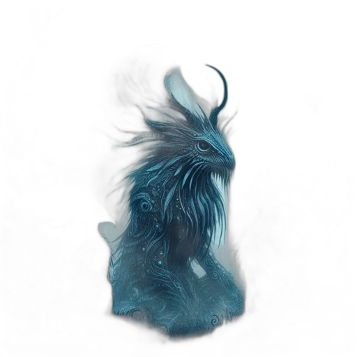 hair, dragon, creature, animal transparent PNG cut-out