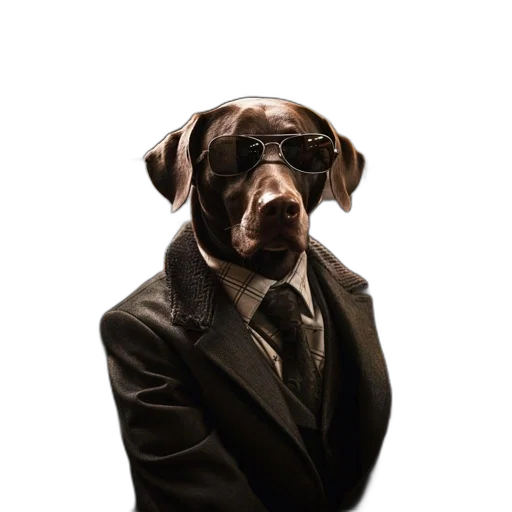 staff, animal, jacket, face transparent PNG cut-out