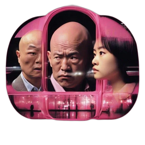 face, mask, umbrella, staff transparent PNG cut-out