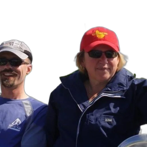 two, people, boat, one transparent PNG cut-out