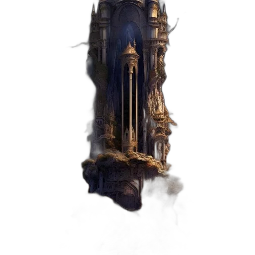 crown, sword, mask, building transparent PNG cut-out