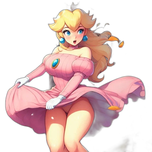 dress, staff, crown, concept art transparent PNG cut-out