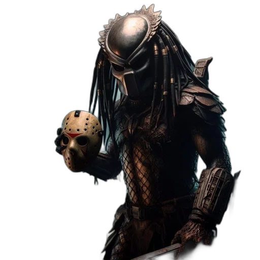 mask, creature, robot, weapon transparent PNG cut-out