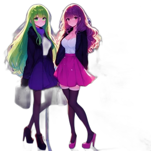 dress, concept art, anime, pixel art transparent PNG cut-out
