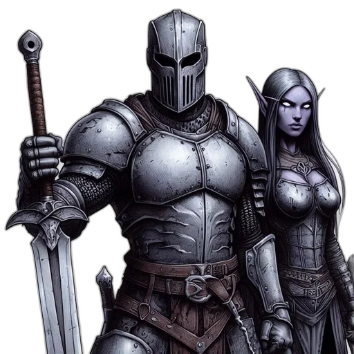 sword, concept art, fantasy art, comic book art transparent PNG cut-out