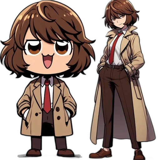 jacket, staff, creature, animal transparent PNG cut-out