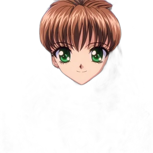 hair, face, staff, creature transparent PNG cut-out