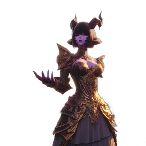 dress, staff, mask, crown transparent PNG cut-out