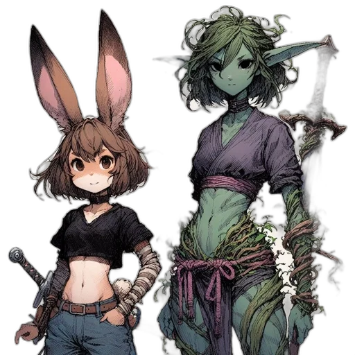 weapon, creature, animal, staff transparent PNG cut-out
