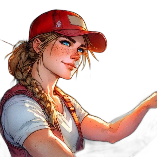 staff, hat, face, concept art transparent PNG cut-out