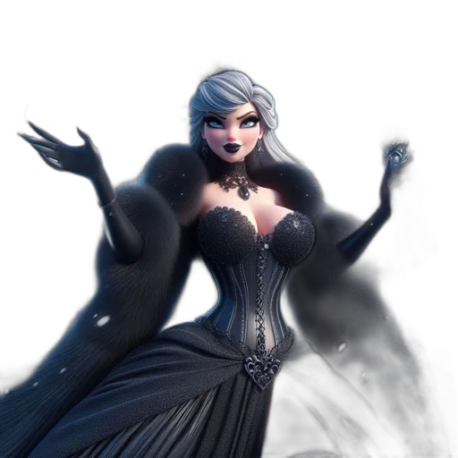 dress, fantasy art, concept art, comic book art transparent PNG cut-out
