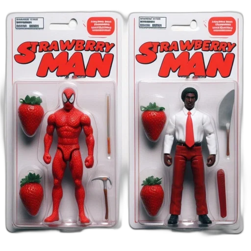 concept art, comic book art, red, two transparent PNG cut-out