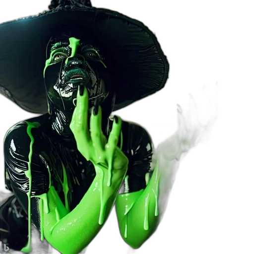 mask, creature, hat, staff transparent PNG cut-out