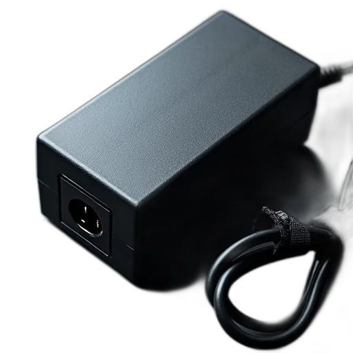 3d render, power, supply, charger transparent PNG cut-out