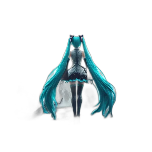 dress, robot, creature, hair transparent PNG cut-out