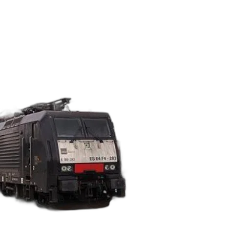 3d render, black, electric, locomotive transparent PNG cut-out