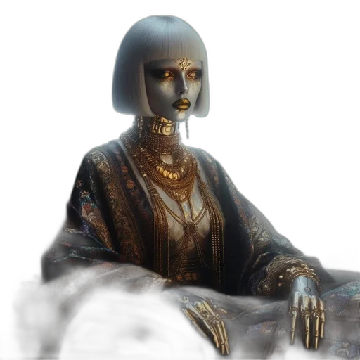 robot, jewelry, mask, face transparent PNG cut-out