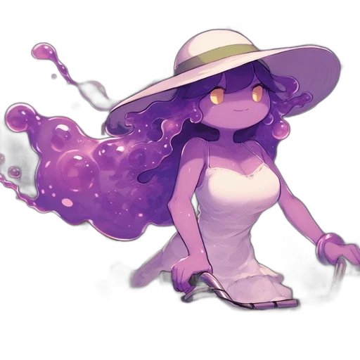 hat, staff, dress, flower transparent PNG cut-out