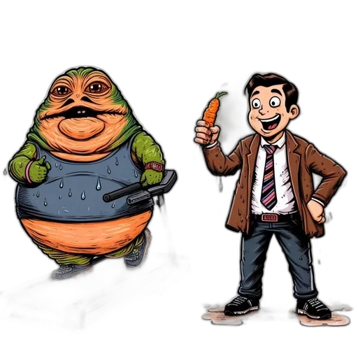 concept art, comic book art, cartoon, 3d render transparent PNG cut-out