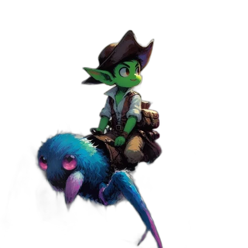 staff, dragon, creature, hat transparent PNG cut-out