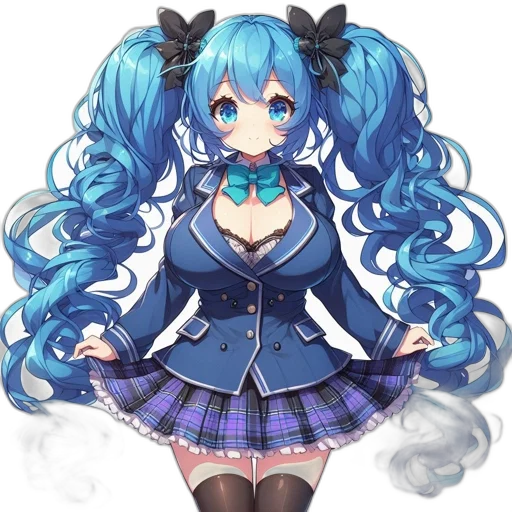 dress, staff, hair, robot transparent PNG cut-out