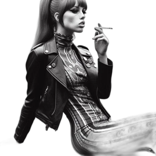 jacket, dress, jewelry, photorealistic transparent PNG cut-out