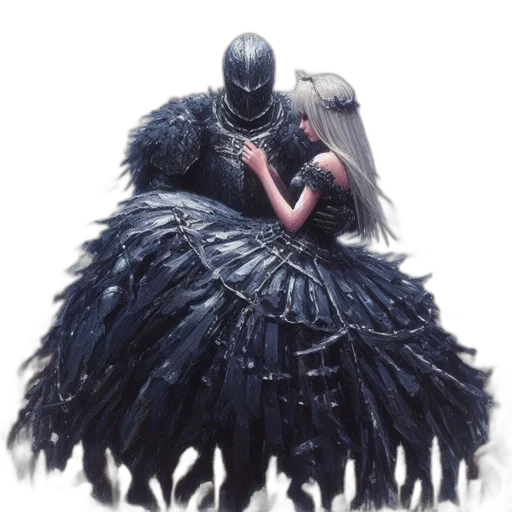 dress, mask, crown, creature transparent PNG cut-out