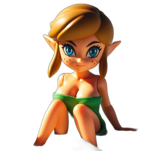 dress, creature, staff, weapon transparent PNG cut-out