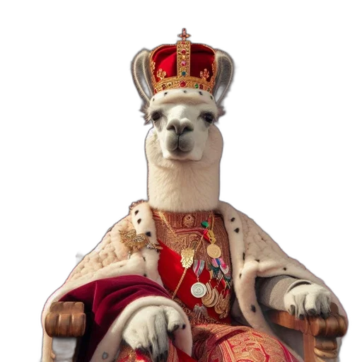crown, animal, staff, hat transparent PNG cut-out