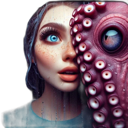 mask, creature, face, robot transparent PNG cut-out