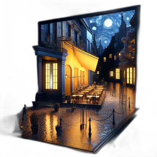 umbrella, building, furniture, concept art transparent PNG cut-out