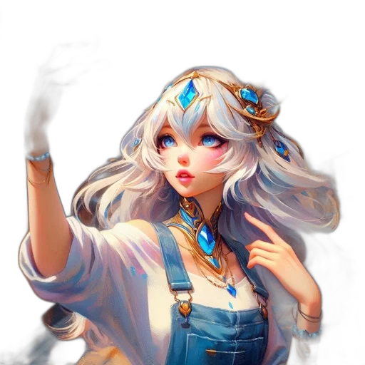 staff, crown, dress, jewelry transparent PNG cut-out