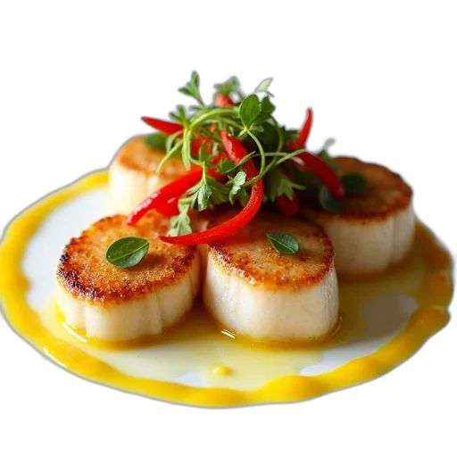 food, photorealistic, 3d render, plate transparent PNG cut-out