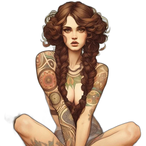 dress, fantasy art, concept art, comic book art transparent PNG cut-out