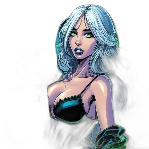 comic book art, fantasy art, concept art, cartoon transparent PNG cut-out