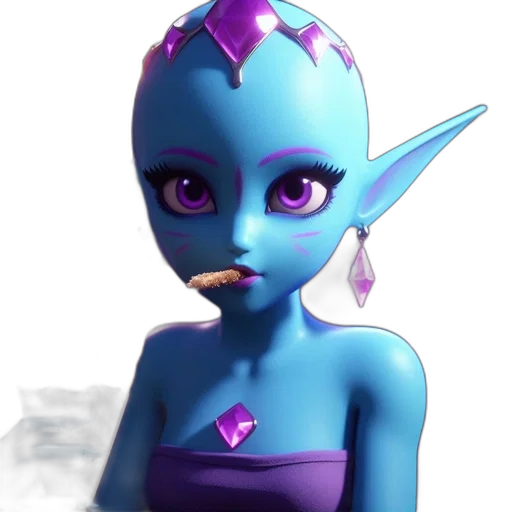 staff, mask, creature, face transparent PNG cut-out