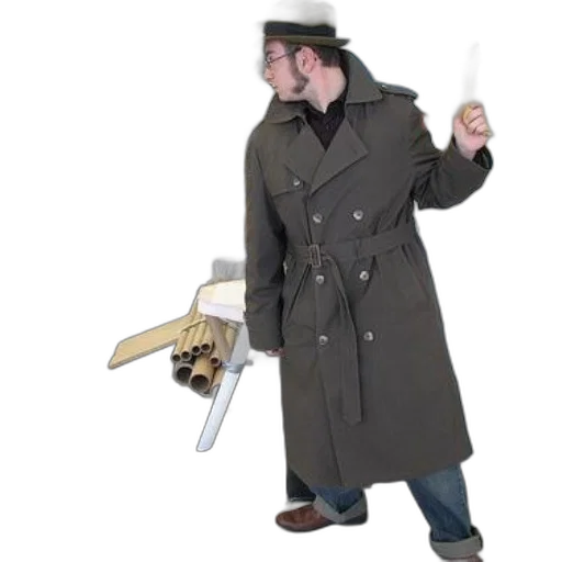 jacket, staff, weapon, umbrella transparent PNG cut-out