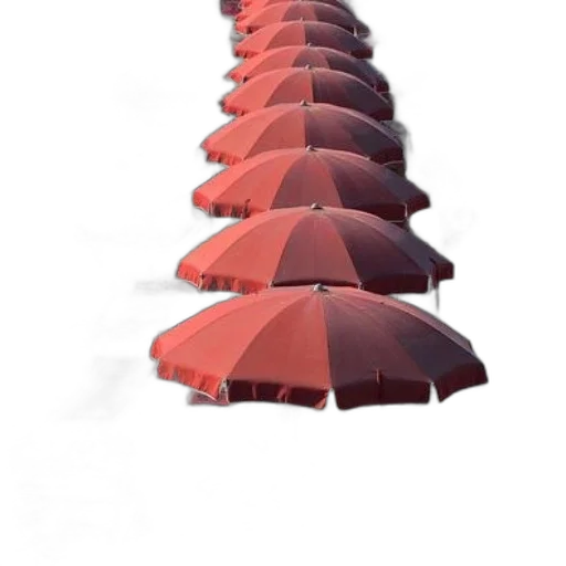 umbrella, hat, dress, staff transparent PNG cut-out
