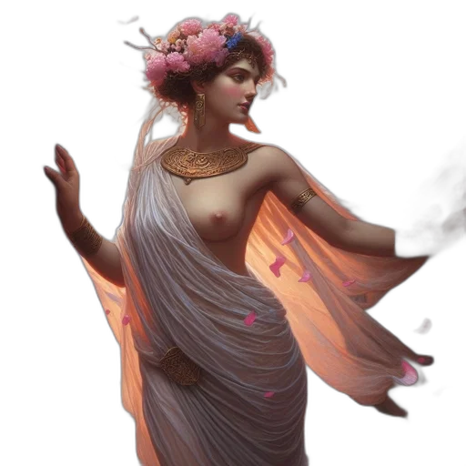 dress, fantasy art, concept art, photorealistic transparent PNG cut-out