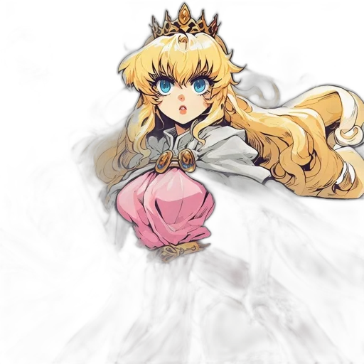 crown, dress, dragon, anime transparent PNG cut-out