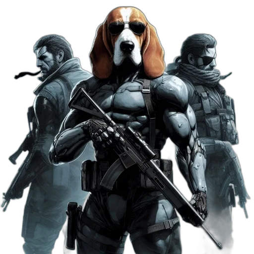 animal, concept art, comic book art, pixel art transparent PNG cut-out