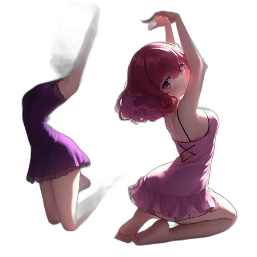 dress, creature, concept art, watercolor transparent PNG cut-out