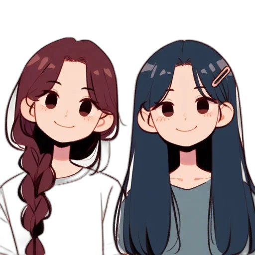 hair, anime, cartoon, pixel art transparent PNG cut-out