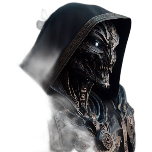 mask, face, jacket, creature transparent PNG cut-out