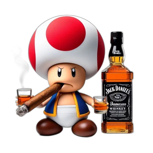 bottle, hat, weapon, pixel art transparent PNG cut-out