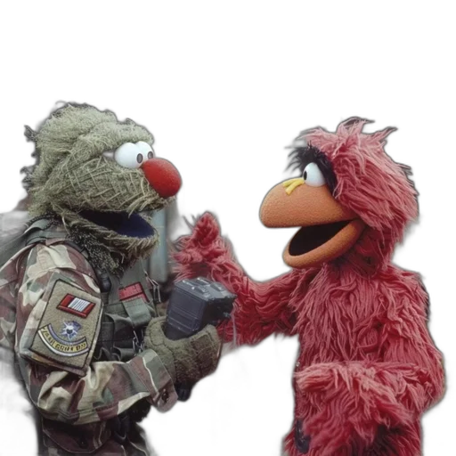 fire, oscar, grouch, elmo transparent PNG cut-out
