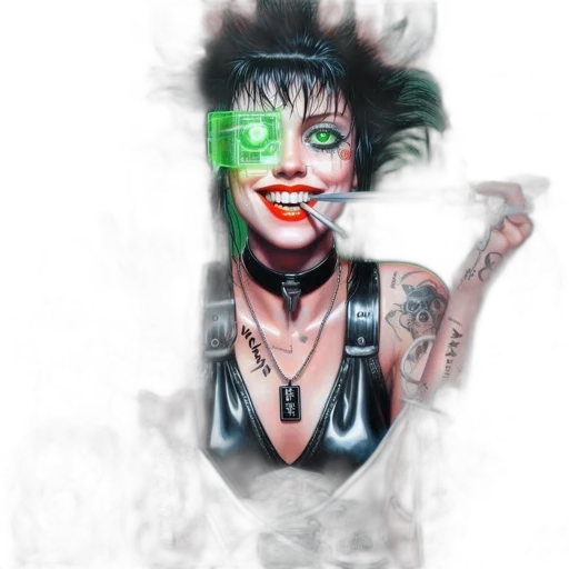 face, mask, robot, cyberpunk transparent PNG cut-out